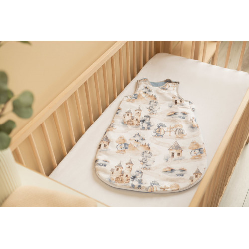 Spací vak mušelín, bavlna, Dráčik, 70x45cm, S - jeans