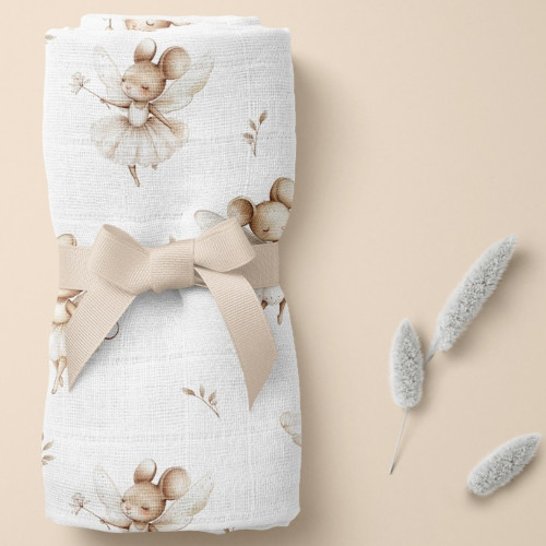 Bambusová plienka 75x75cm, lux, Myšky