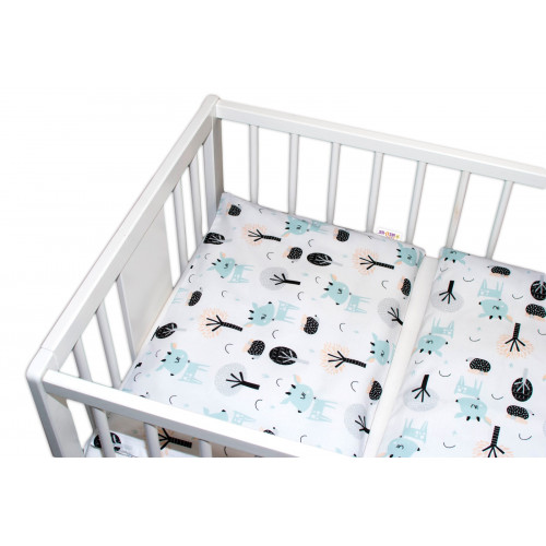 Baby Nellys Mantinel s obliečkami - Srnečci, 135x100