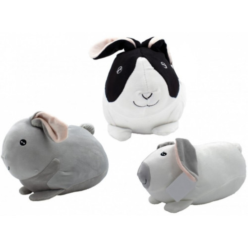 Plyšová hračka Tulilo Králiček, 27 cm - bielo/sivá