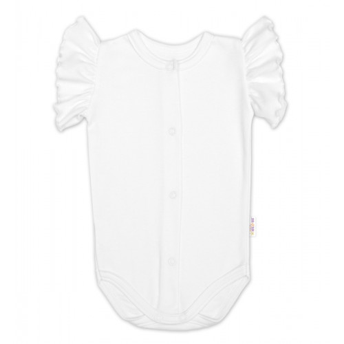 3D súprava LADY, bavlna, body kr. rukáv, suknička s láclom, čelenka, staroružová/biela, 74