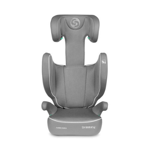 Detská autosedačka Breezy 2 v 1, 100–150 cm, sivá