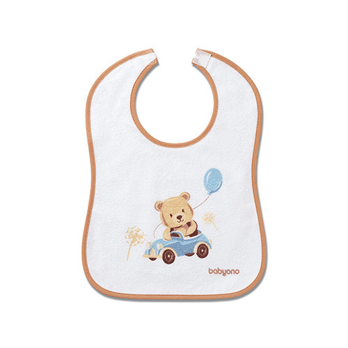 Froté podbradník s podšívkou, nepremokavý, béžový,  BabyOno
