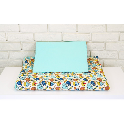 Baby Nellys Mantinel BE LOVE RETRO vankúšikový s obliečkami vzor č. 9