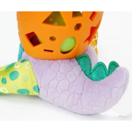 Bali Bazoo Plyšová hračka s hrkálkou - Dinosaurus Bendy, lila