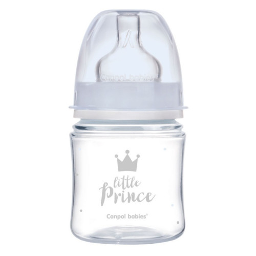Darčeková sada Little Prince Canpol Babies 0–6m – fľaša, cumlíky, retiazka + taška zadarmo