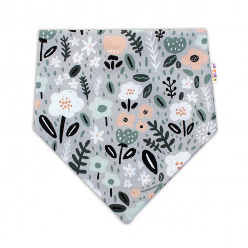 Baby Nellys Dvojvrstvová čiapka + šatka Palouček, mätová, 92/98