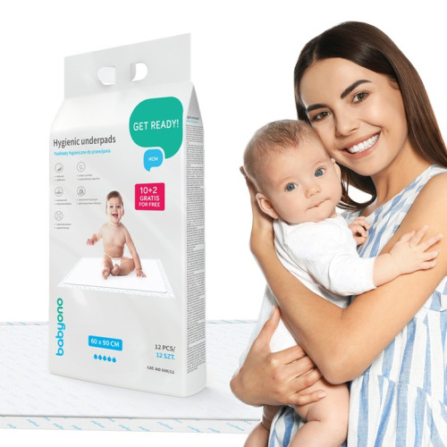 Komplet Hygienické podložky BabyOno 60×90 cm – komplet 3 balenia (30+6 ks zadarmo)