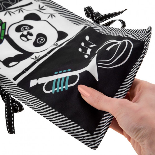 Kontrastná knižka do postieľky, šuštiaci - Králíček