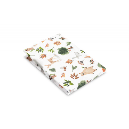 Bavlnená prestieradlo do postieľky 120x60cm - Lesná príroda