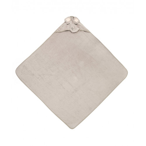 Detská osuška 100x100cm, froté bavlna, Sloník - šedá