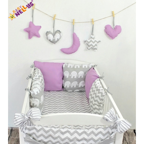 Baby Nellys Mantinel Be Love Lux vankúšikový s obliečkami vzor č. 17