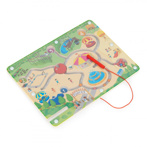 Magnetický Montessori labyrint – drevená hra pre deti