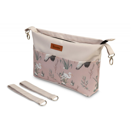 Taška, organizér na kočík - púdrovo ružový