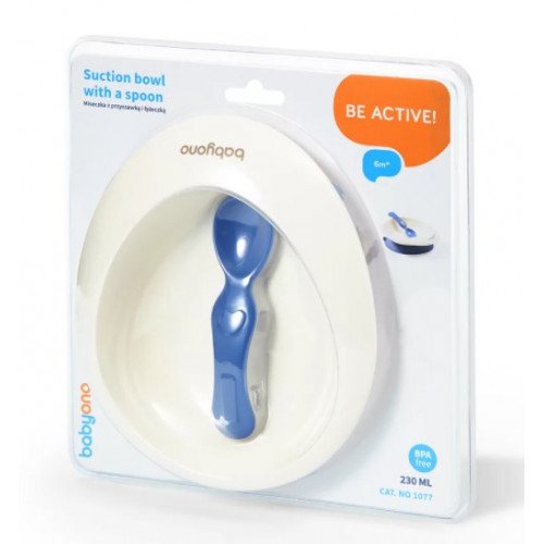 Uzatvárateľný miska s prísavkou a lyžičkou - biela, ružová