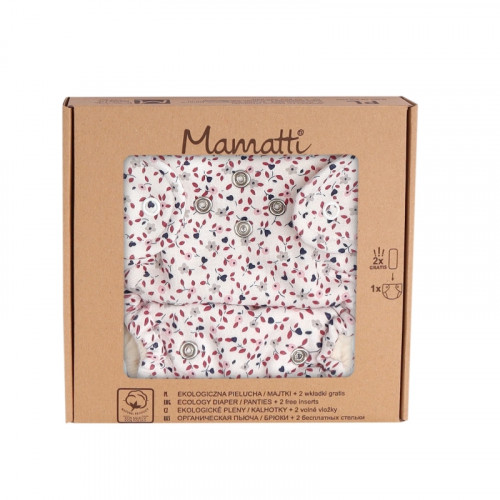 Mamatti Látková plienka EKO sada - nohavičky + 2 x plienka, veľ. 5 - 14 kg, Mouse