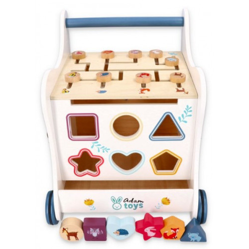 Drevené Chodítko pre bábätko 5v1 - Lesné zvieratká