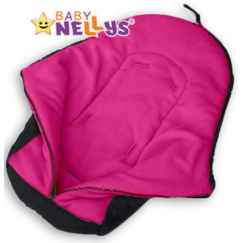 Fusak nielen do autosedačky Baby Nellys ® POLAR - amarantový medvedík
