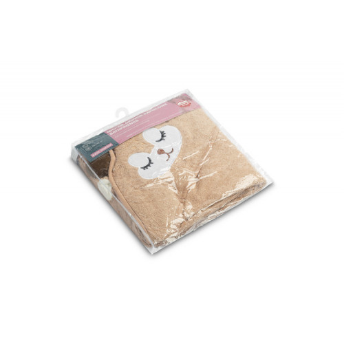 Detská osuška 100x100cm, froté bavlna, Srnka - béžová, hnedá