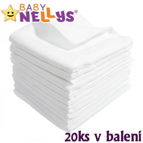 Kvalitné bavlnené plienky TETRA BASIC 70x80cm, 20ks v bal. + 2 ks zadarmo