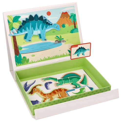 Magnetická vkladačka/puzzle Adam Toys, Dinosaurus