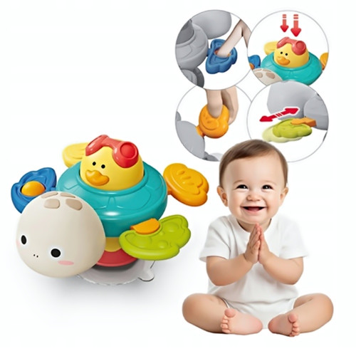 Senzorická hračka s prísavkou Korytnačka