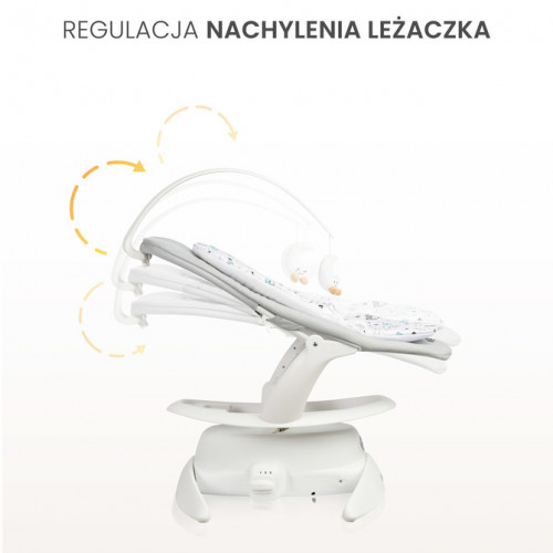 Elektrické hojdačka Noco 2v1 - sivé