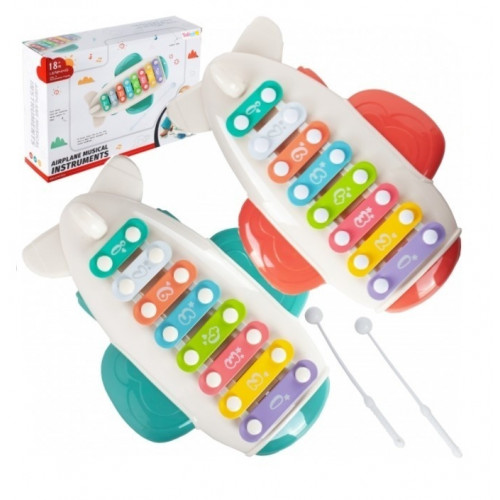 Tulimi Xylofón s 2 paličkami Lietadlo, ružový