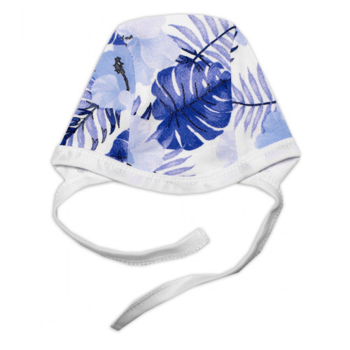 Novorodenecká sada do pôrodnice Mamatti, Listy, modrá, biela, veľ. 62