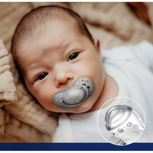 Lovi Silikónové dynamické cumlíky 3-6m, Harmony Girl - pudrová