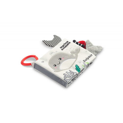 Kontrastná knižka pre bábätko black&white - Delfínik