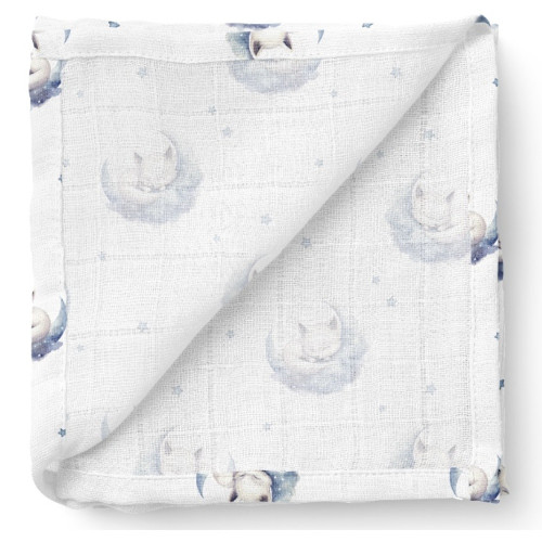 Bambusová plienka 75x75cm, lux, Lištičky