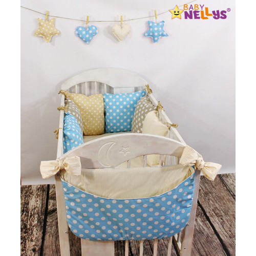 Baby Nellys Mantinel Be Love Lux vankúšikový s obliečkami vzor č. 1