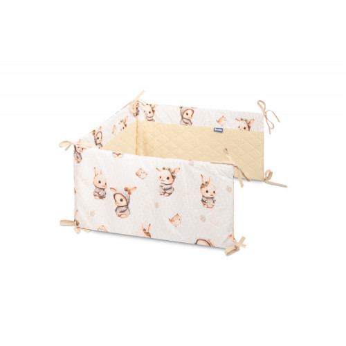 Mantinel do postieľky, mušelín, bavlna - Králičkovia, béžový