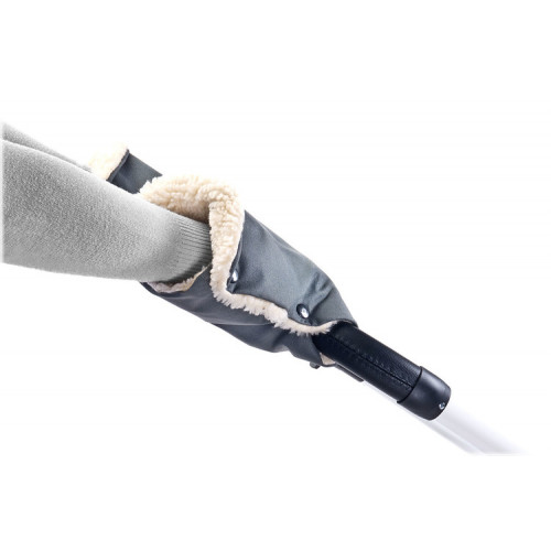 Rukávniky ku kočíku, vlna - šedé