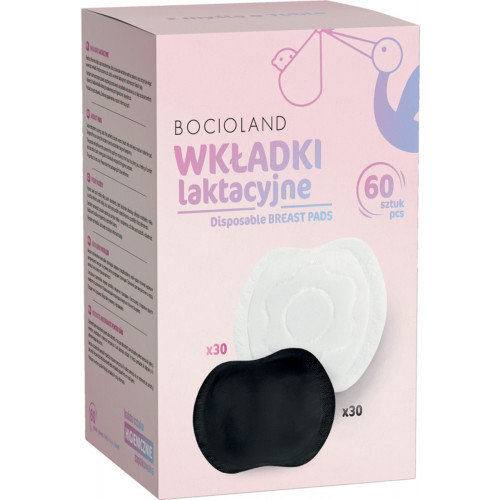 Jednorazové vložky do podprsenky Black/White, 60 ks v balení