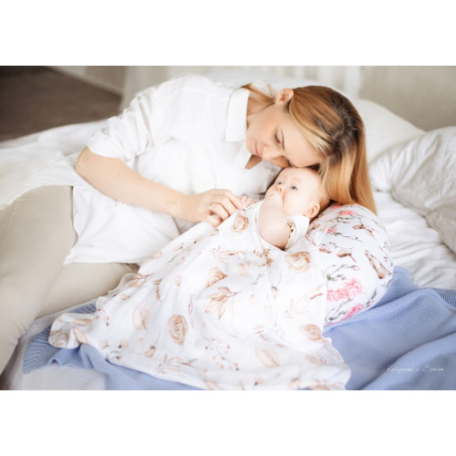 Luxusná osuška, plienka 120x120cm, bambusová, Boho