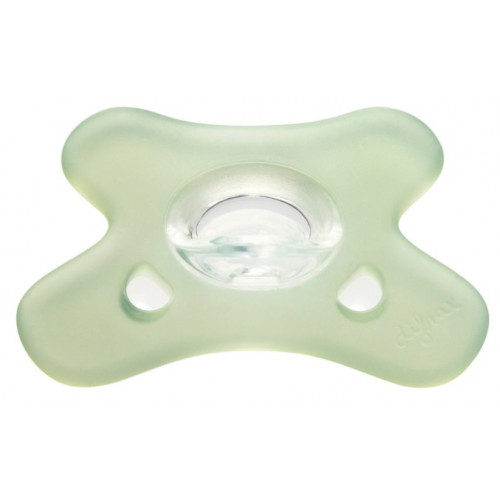 Symetrický silikónový cumlík Canpol Babies, 0-6 m, zelený