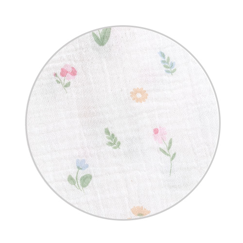 Mušelínové - super mäkké plienky BabyOno, 3ks - béžová/pudrová flowers