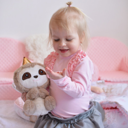 Plyšová hračka Tulilo Lenochod Olík, 23 cm - sivý