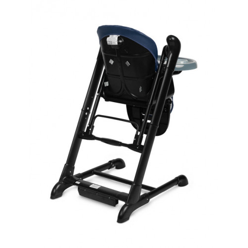 Jedálenská stolička, hojdačka 2 v 1, Indigo - černá, modrá