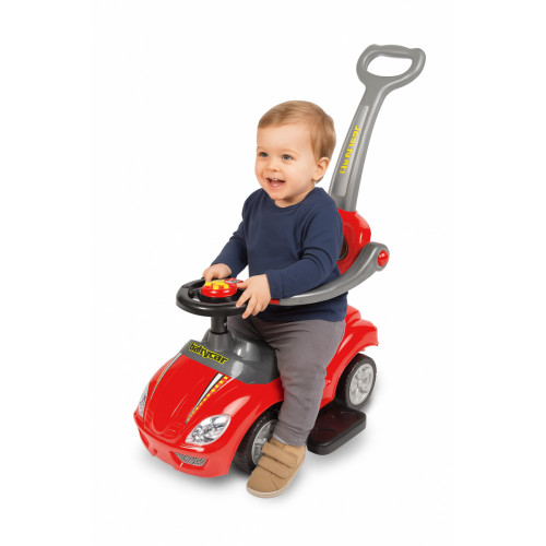 Odrážadlo Race Car 2v1 so zvukom - červené