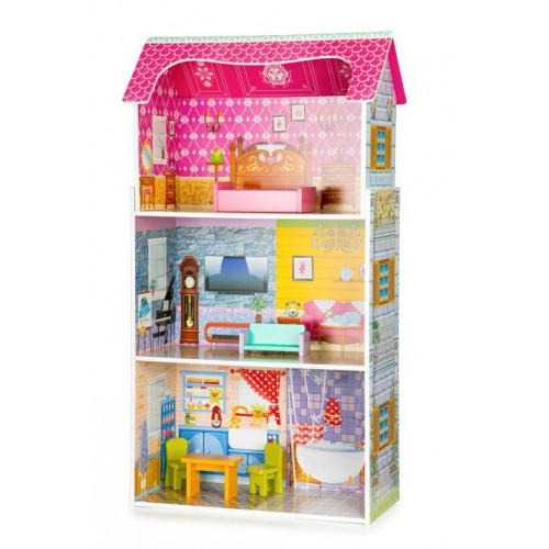 Drevený domček pre bábiky ECO TOYS - Slunečná rezidencie