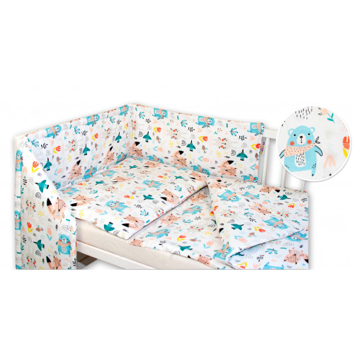 Baby Nellys Mantinel s obliečkami Forest girl