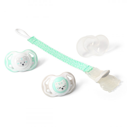 Opasok na cumlík s klipsou BabyOno, mätový