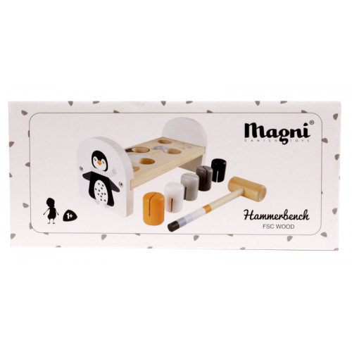 Magni Detská drevená zatĺkačka, Tučniak