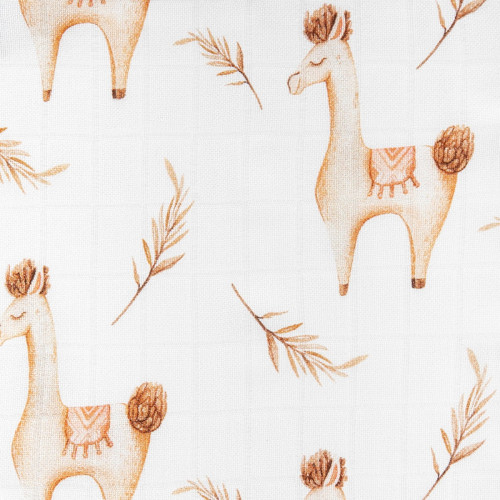 Luxusná osuška, plienka 120x120cm, bambusová, Plameniaky