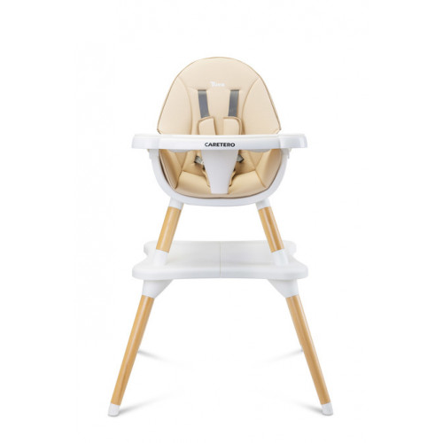 Multifunkčná jedálenská stolička, stolček 2v1. Tuva, béžová