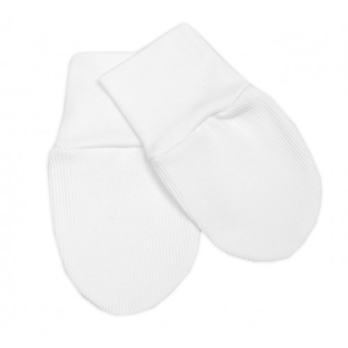 Rebrovaná sada, Star 5D, body, polodupačky, kabátik, čiapka, rukavice - biela