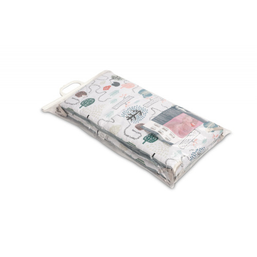 Mantinel do postieľky, mušelín, bavlna - Ježko Toník, zelený